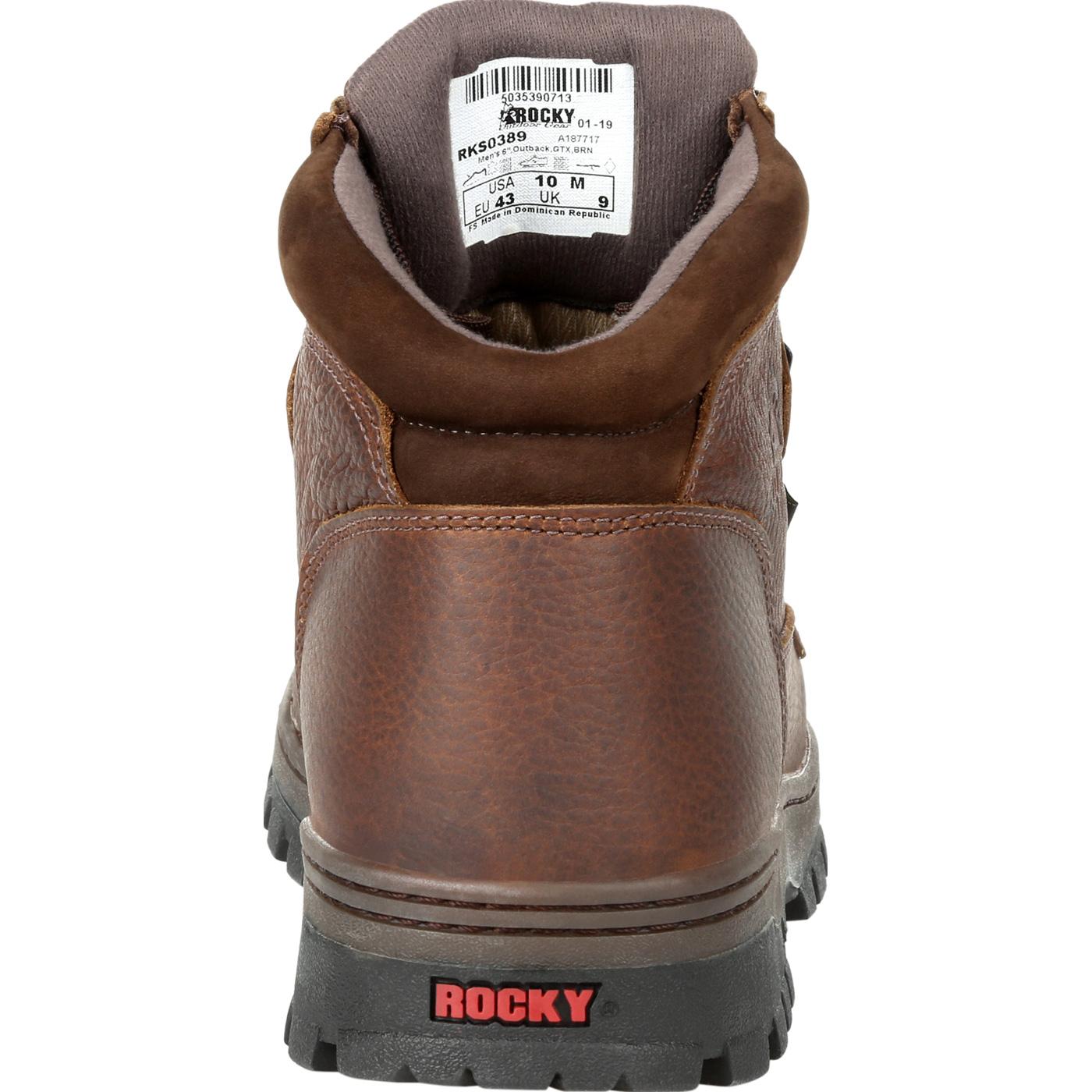 Rocky Outback Plain Toe GORE-TEX Waterproof Outdoor Boot