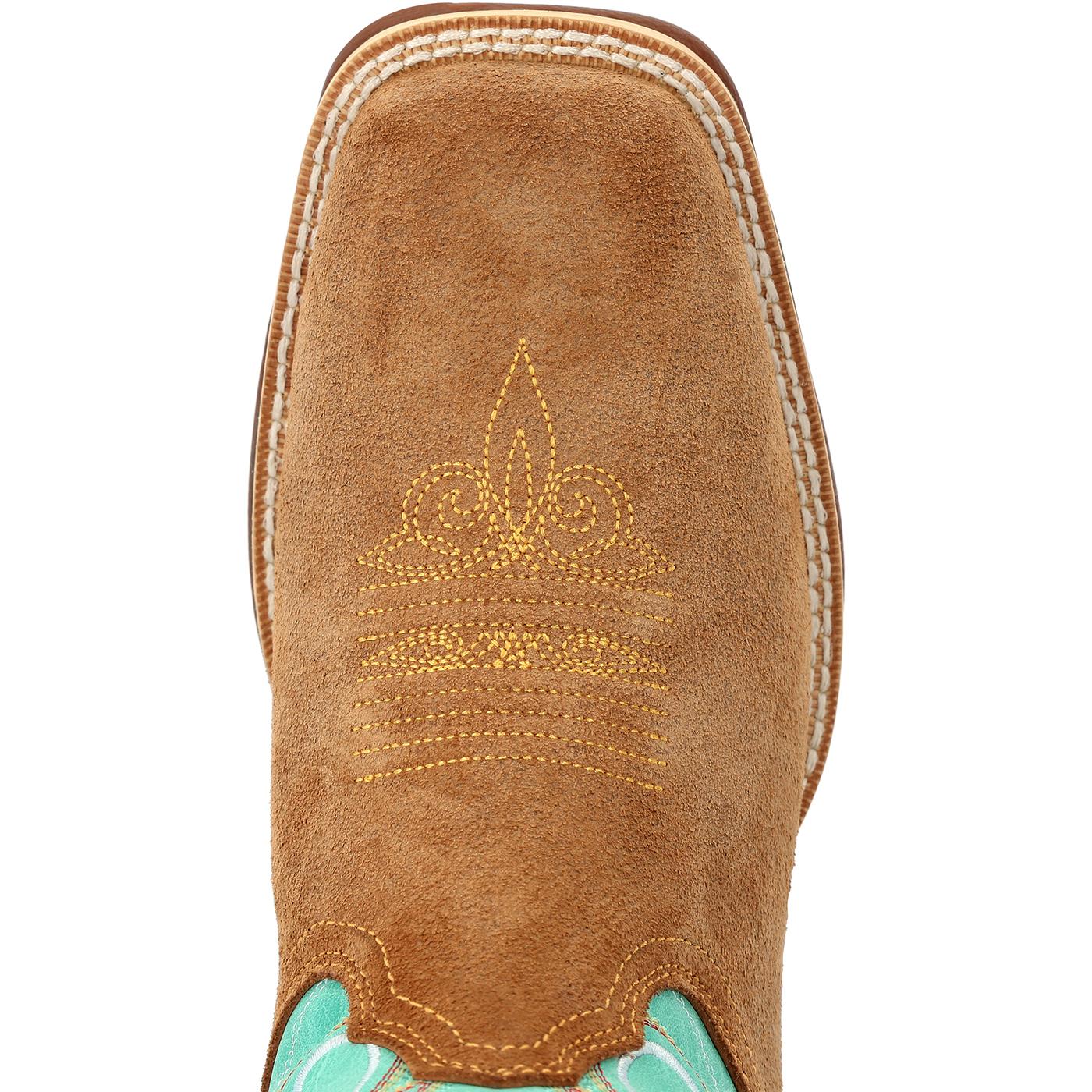 Lady Rebel by Durango Women's Dusty Brown & Sky Blue Western Boot