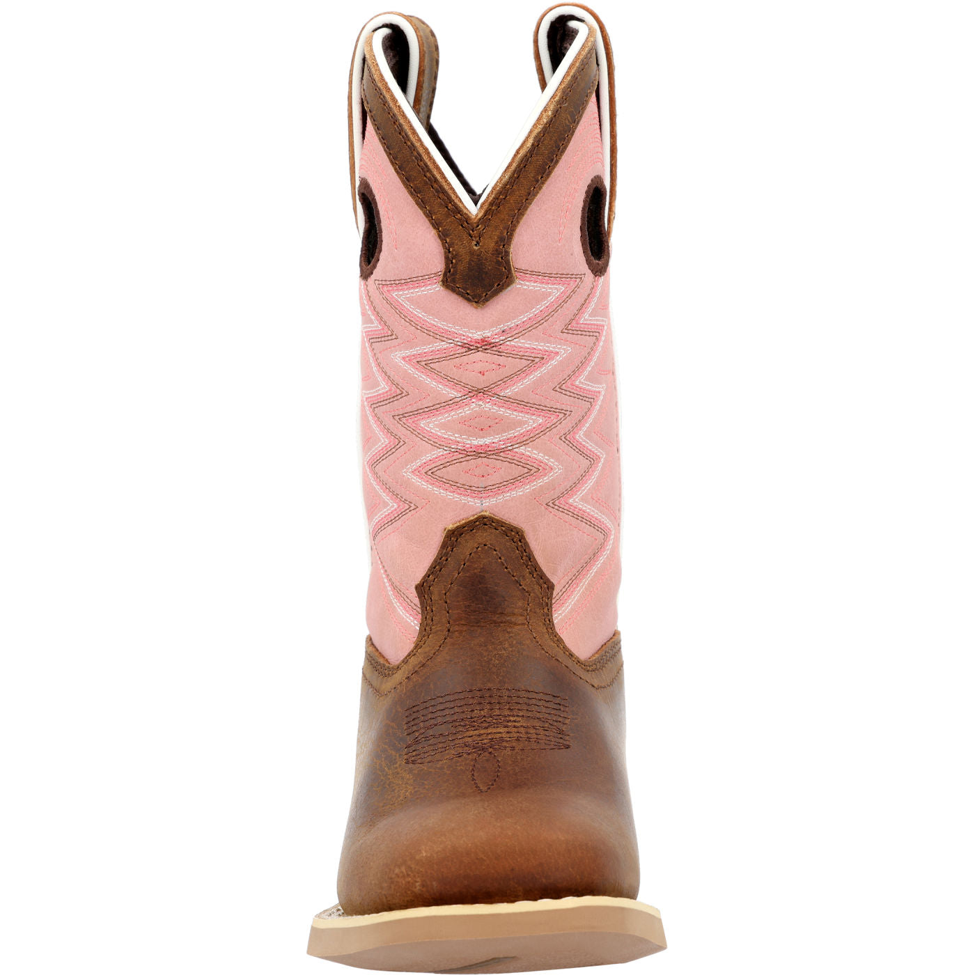 Durango Lil' Rebel Pro Little Kids Dark Chestnut Bubble Gum Western Boot