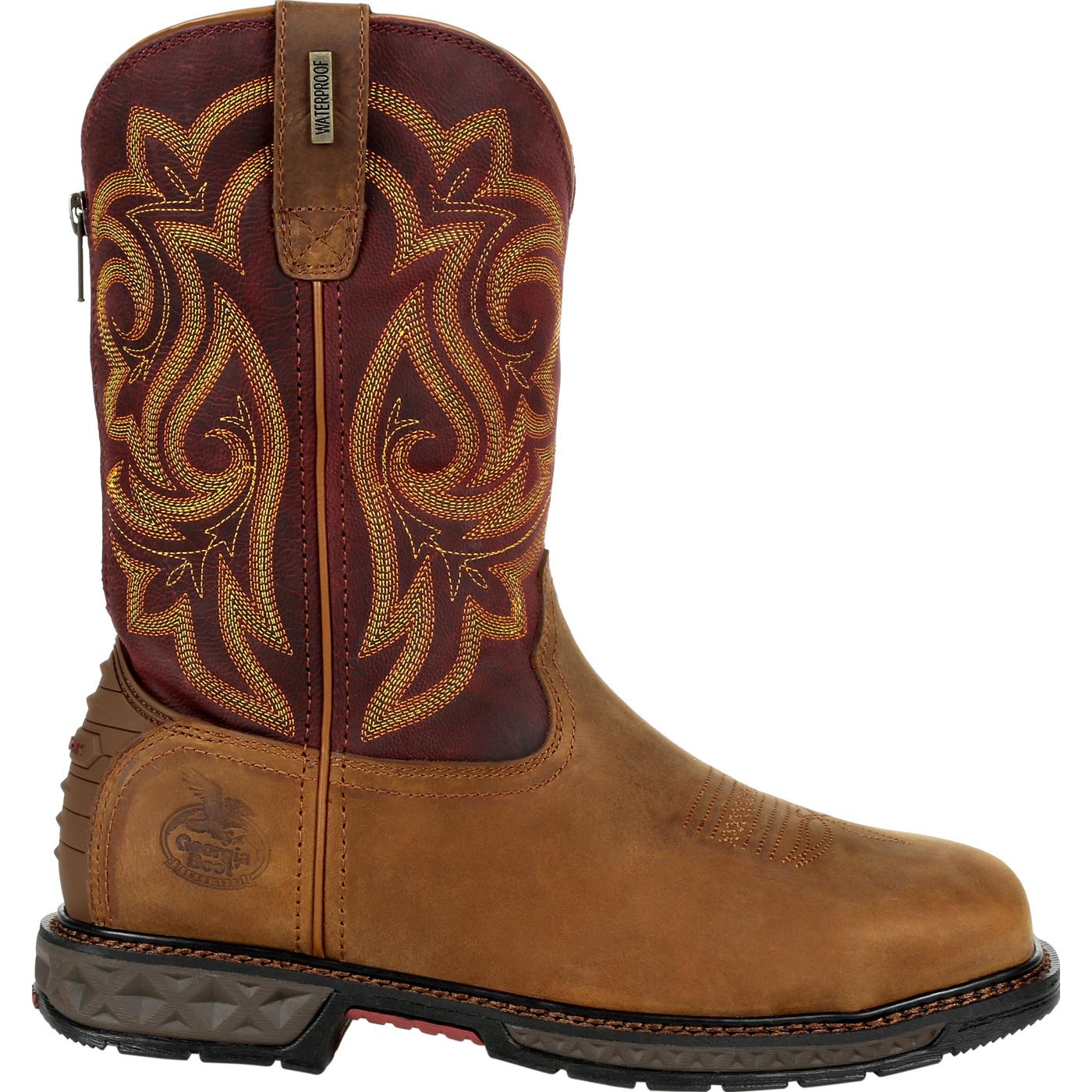 Georgia Boot Carbo-Tec LT Women's Steel Toe Waterproof Pull-On Work Boot
