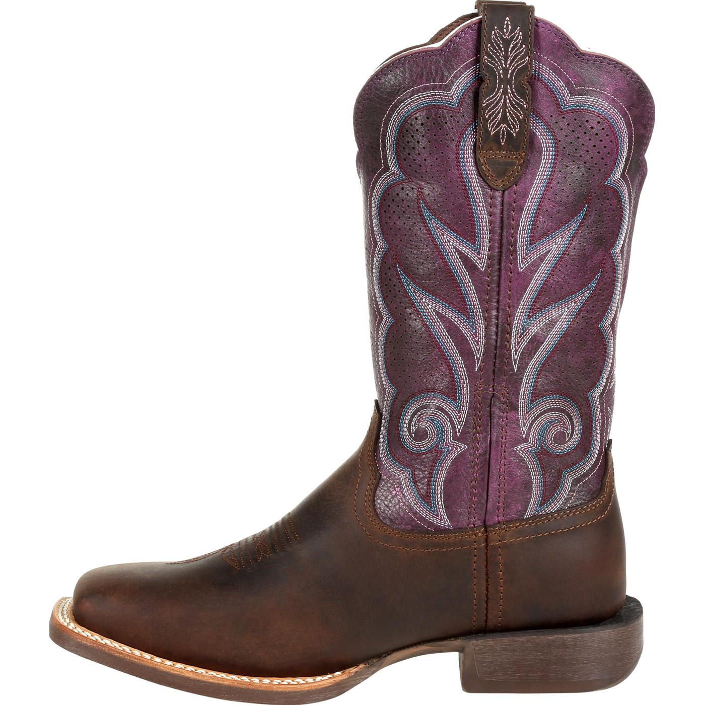 Durango Lady Rebel Pro Women's Ventilated Plum Western Boot