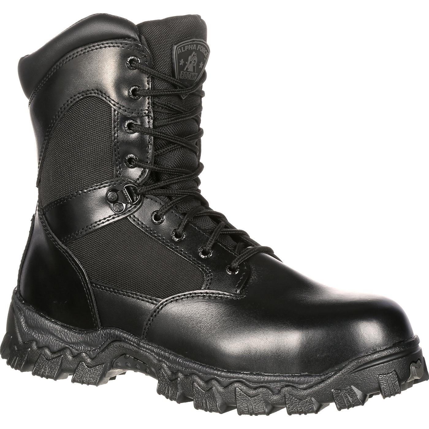 Rocky AlphaForce Zipper Composite Toe Public Service Boot
