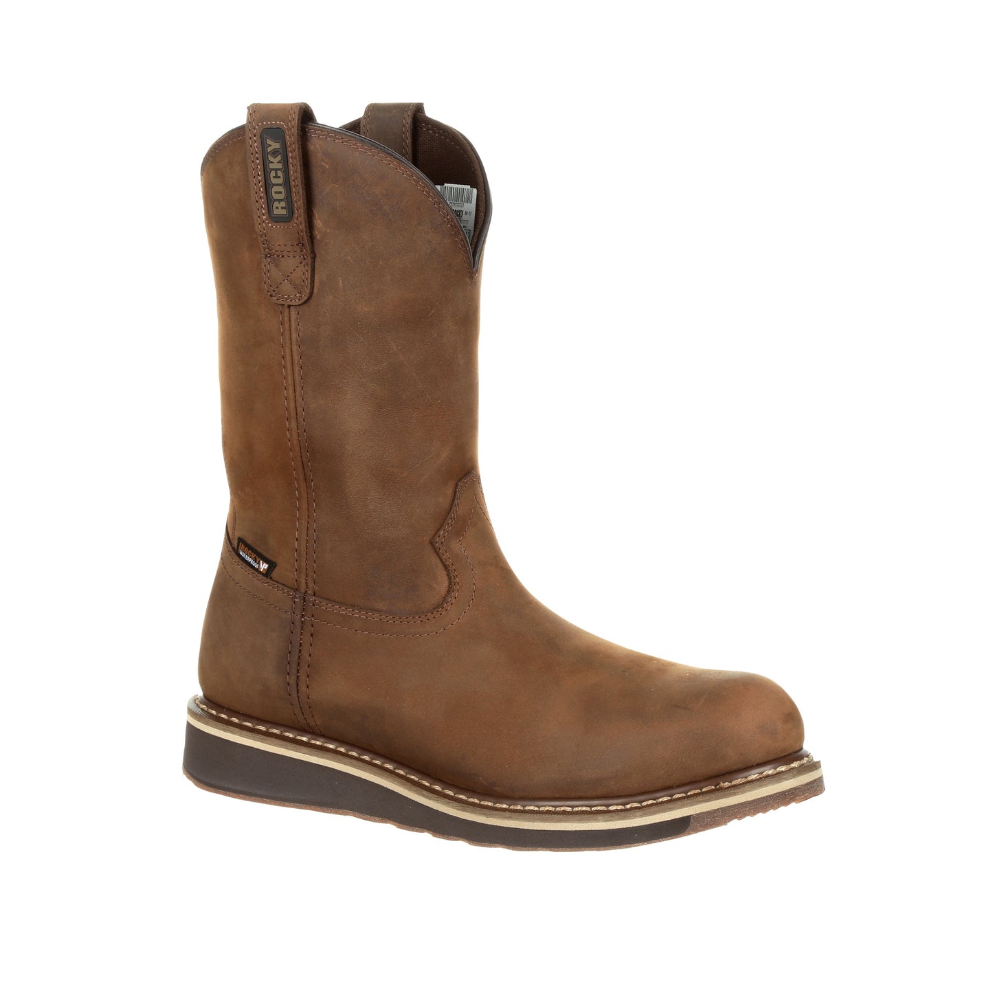 Rocky Cody Steel Toe Waterproof Brown Western Boot