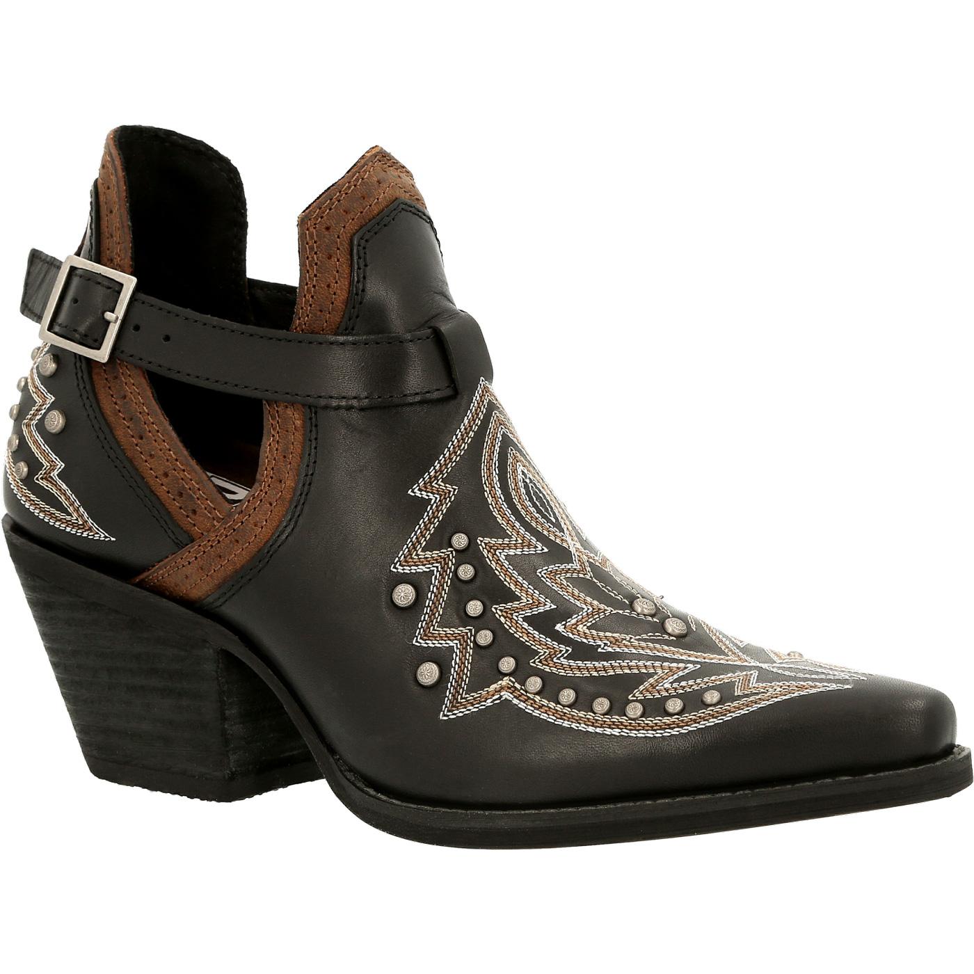 Crush by Durango Women's Black Studded Western Fashion Bootie