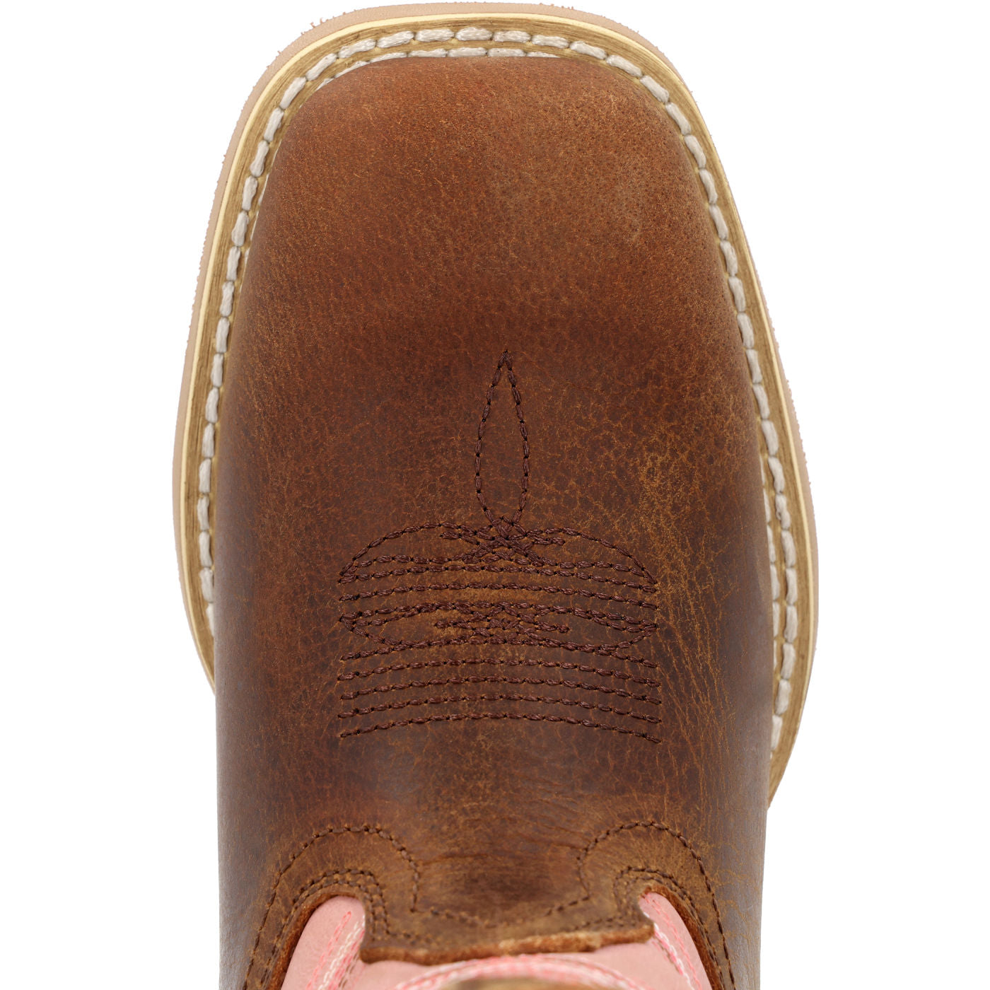 Durango Lil' Rebel Pro Little Kids Dark Chestnut Bubble Gum Western Boot