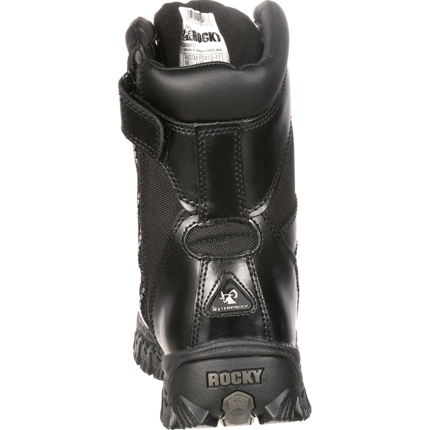 Rocky Alpha Force Zipper Waterproof Public Service Boot