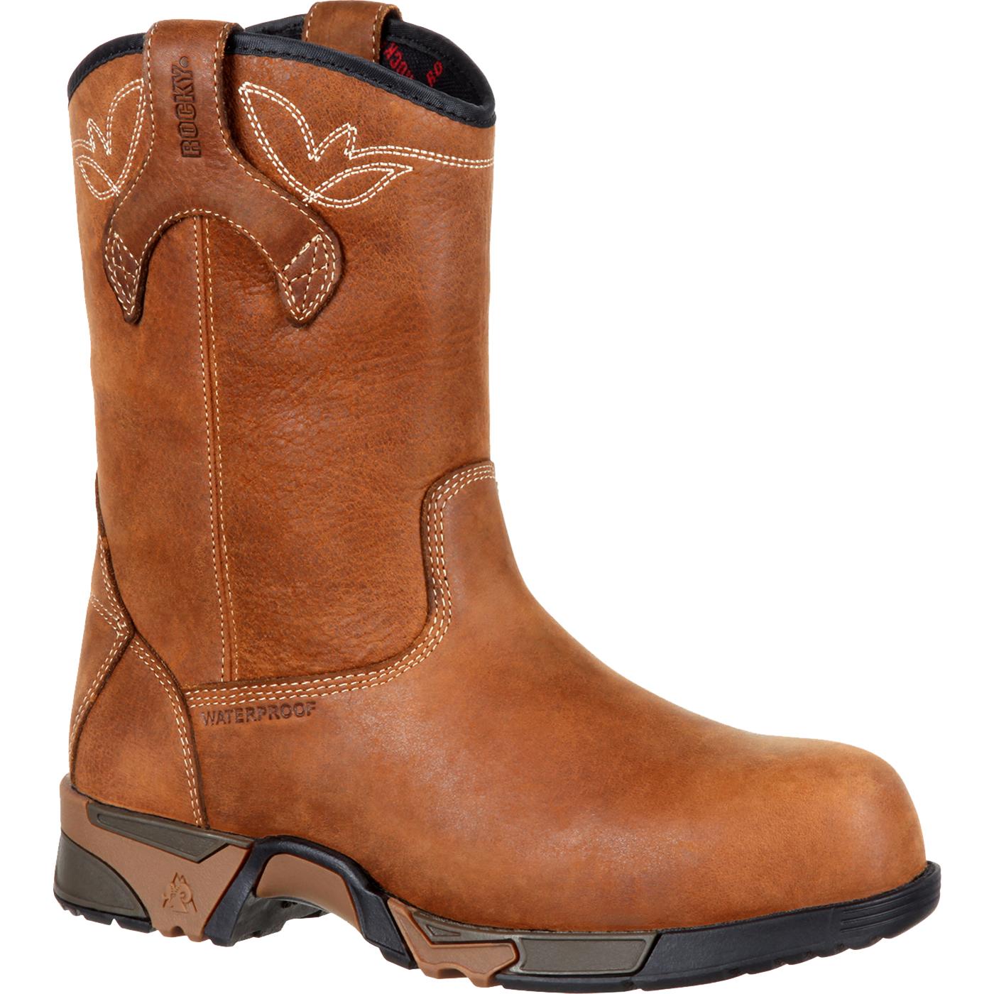 Rocky Aztec Womens Composite Toe Waterproof Work Pullon Boot