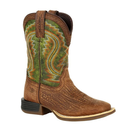 Durango Little Lil' Rebel Pro Kid's Briar Green Western Boot