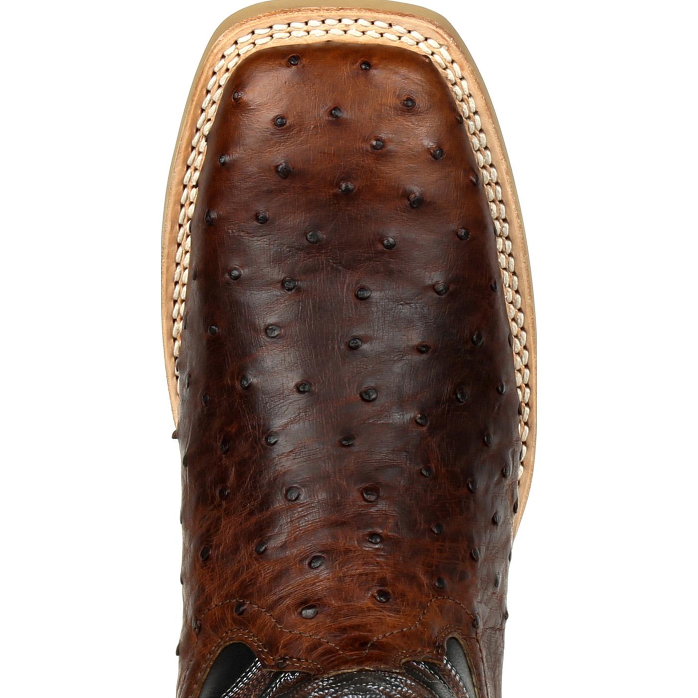 Durango Rebel Pro Oiled Saddle Ostrich Western Boots