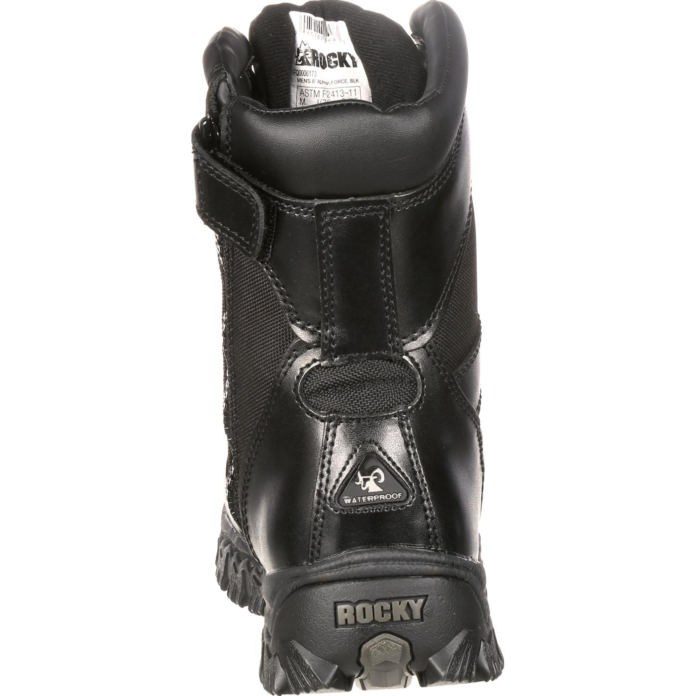 Rocky AlphaForce Zipper Composite Toe Public Service Boot