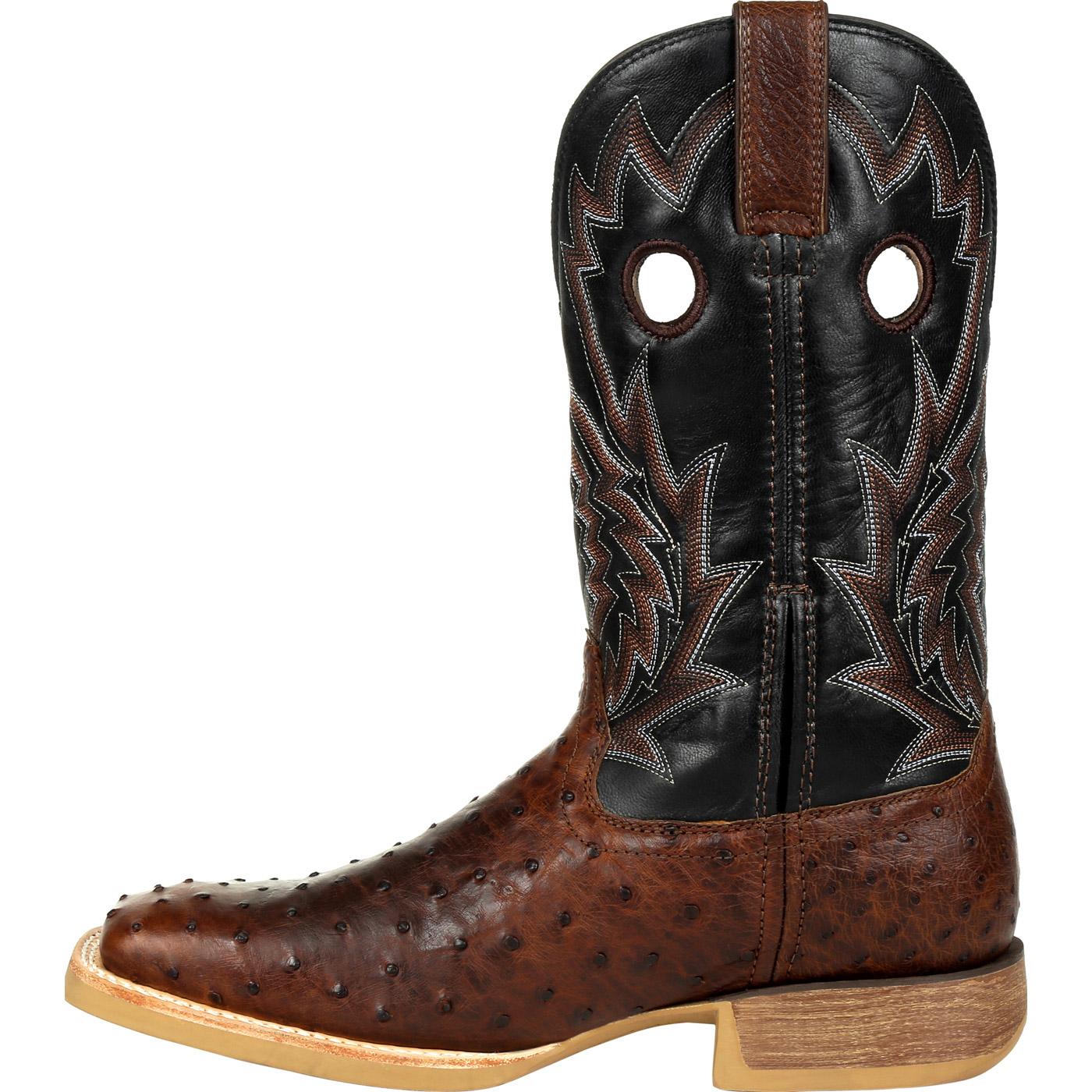 Durango Rebel Pro Oiled Saddle Ostrich Western Boots