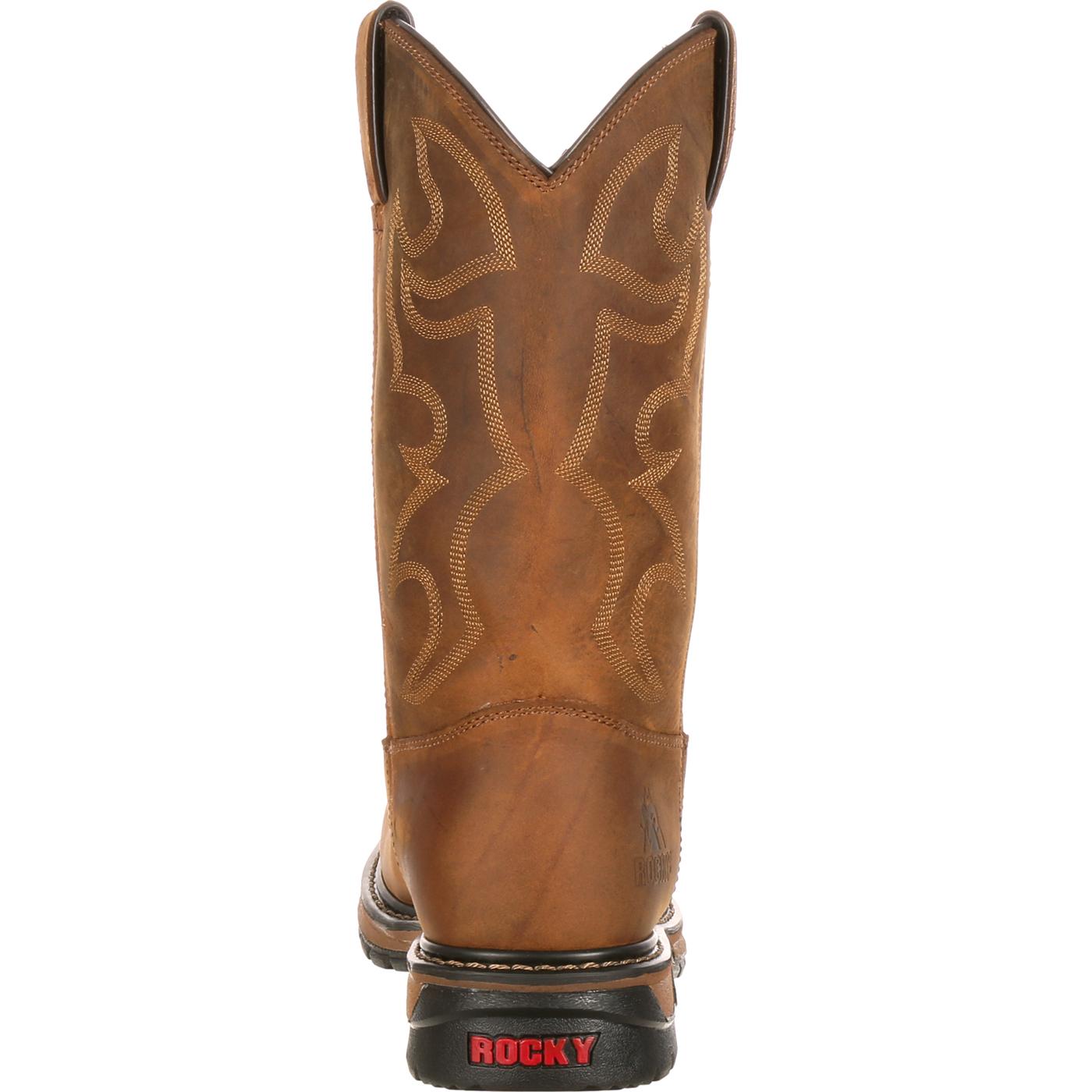 Rocky Original Ride Branson Steel Toe Waterproof Western Boots