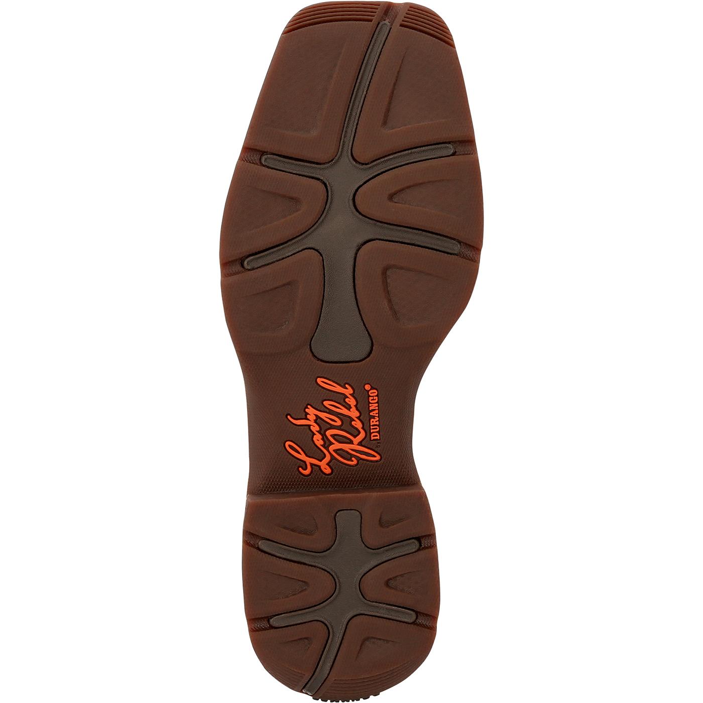 Lady Rebel by Durango Women's Dusty Brown & Sky Blue Western Boot