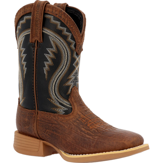Durango Lil' Rebel Pro Big Kids Acorn Black Onyx Western Boot