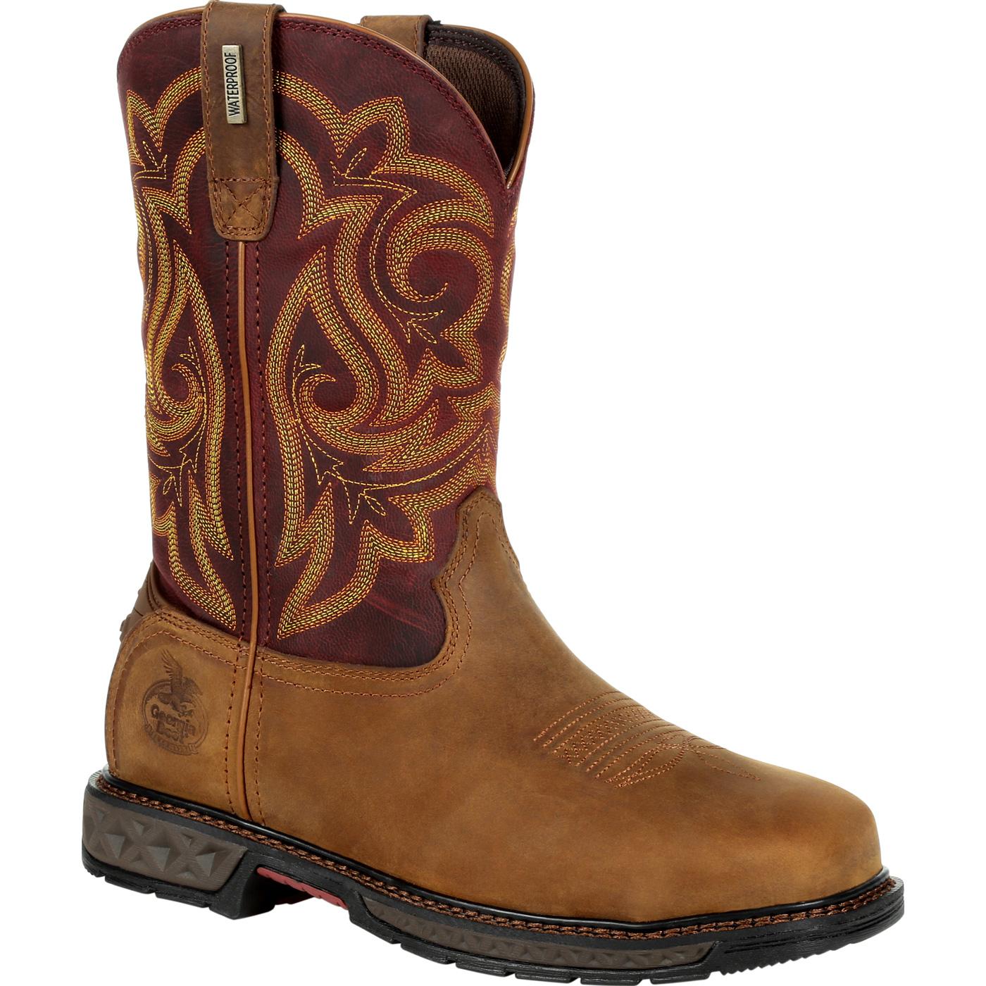Georgia Boot Carbo-Tec LT Women's Steel Toe Waterproof Pull-On Work Boot