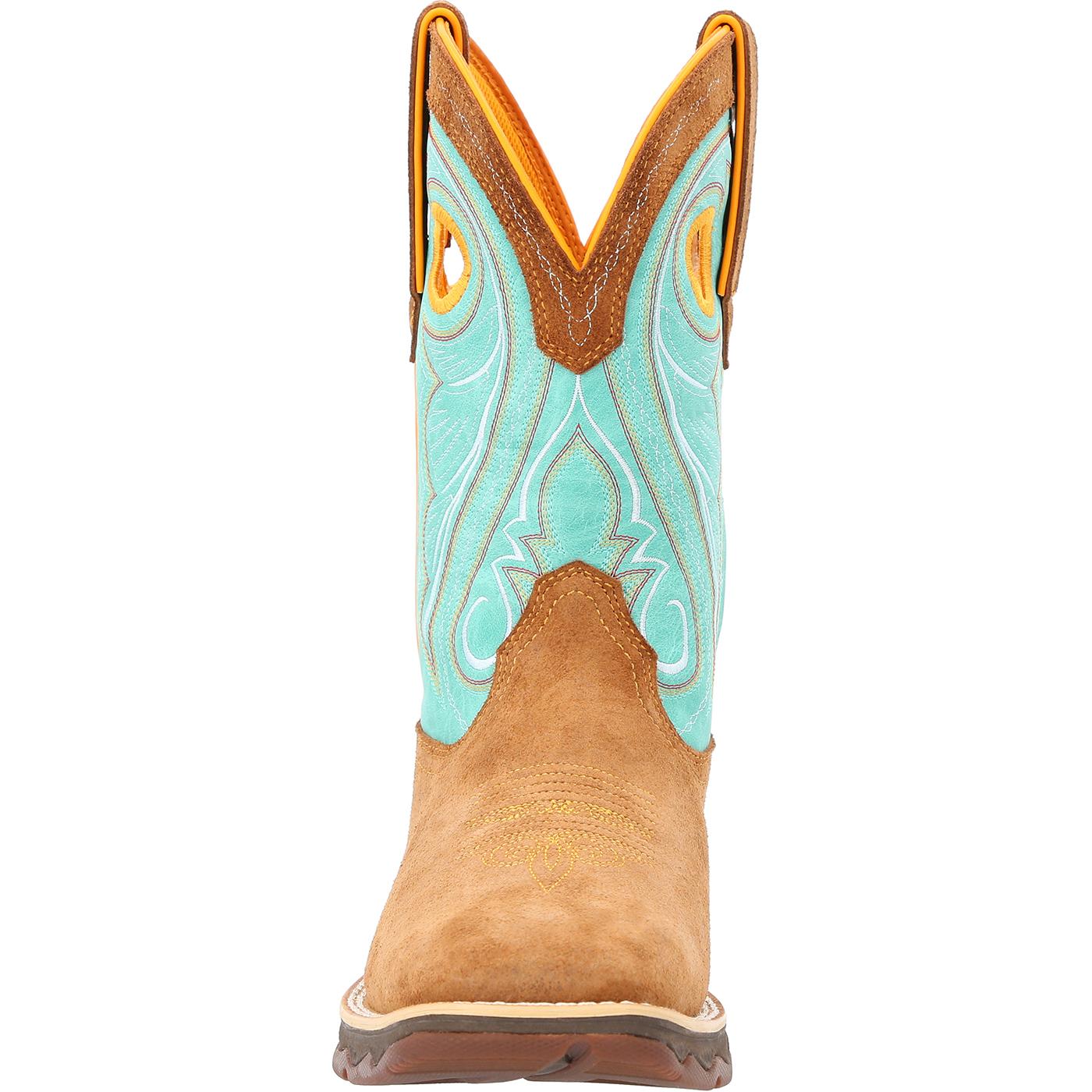 Lady Rebel by Durango Women's Dusty Brown & Sky Blue Western Boot