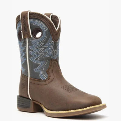 Durango® Lil' Rebel Pro™ Big Kid's Blue Western Boot