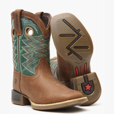 Durango Lil' Rebel Pro Little Kid's Teal Western Boot