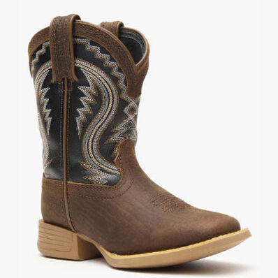 Durango® Lil' Rebel Pro Big Kids’ Acorn Black Onyx Western Boot