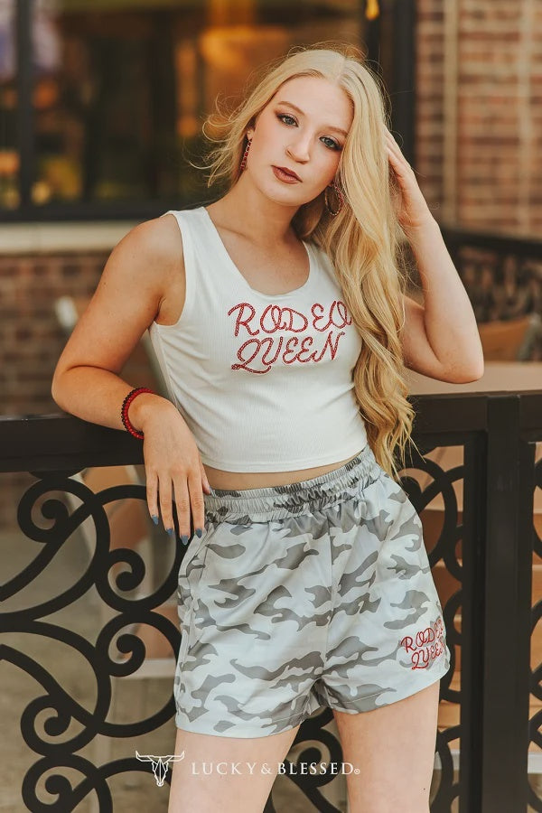 Lucky & Blessed Rodeo Queen Camo Lounge Set