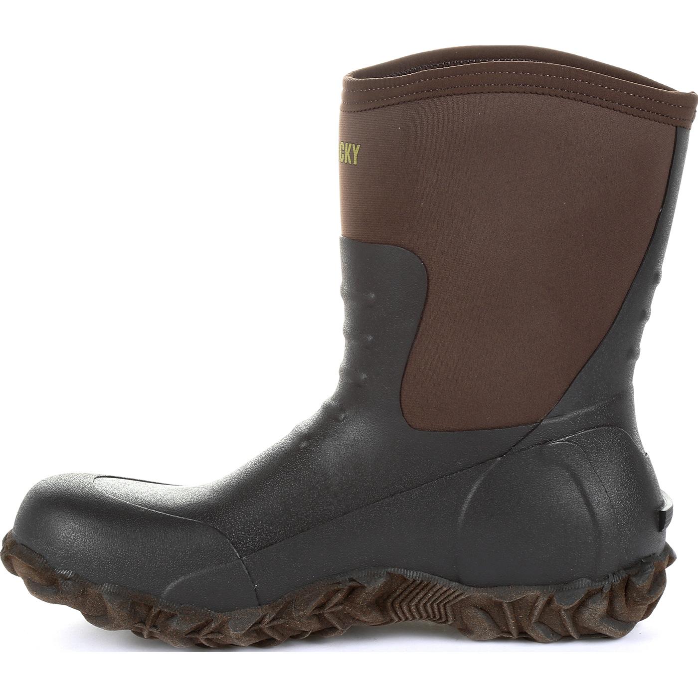 Rocky Core Chore Brown Rubber Outdoor Boot