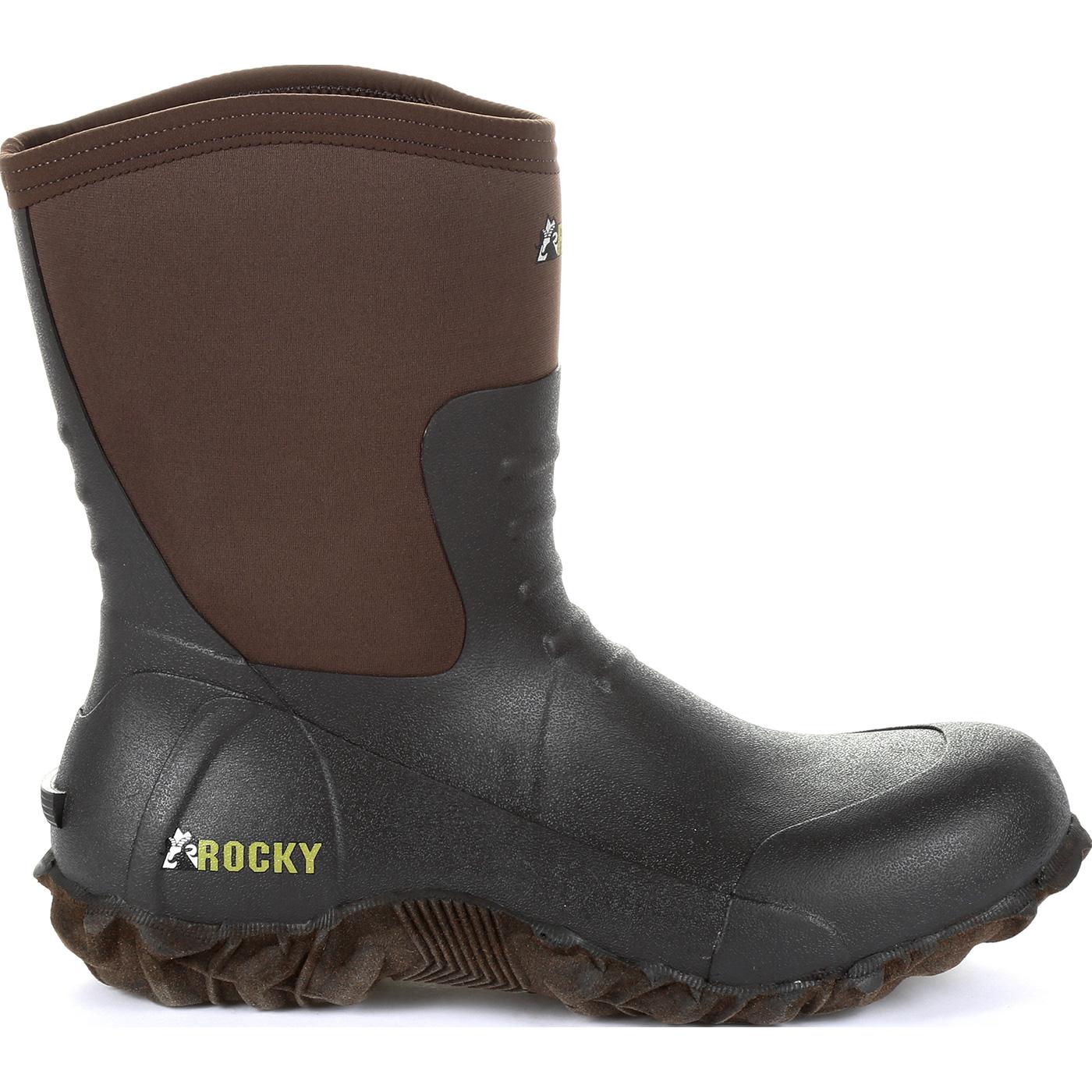 Rocky Core Chore Brown Rubber Outdoor Boot