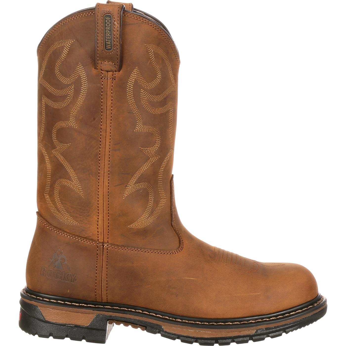 Rocky Original Ride Branson Steel Toe Waterproof Western Boots