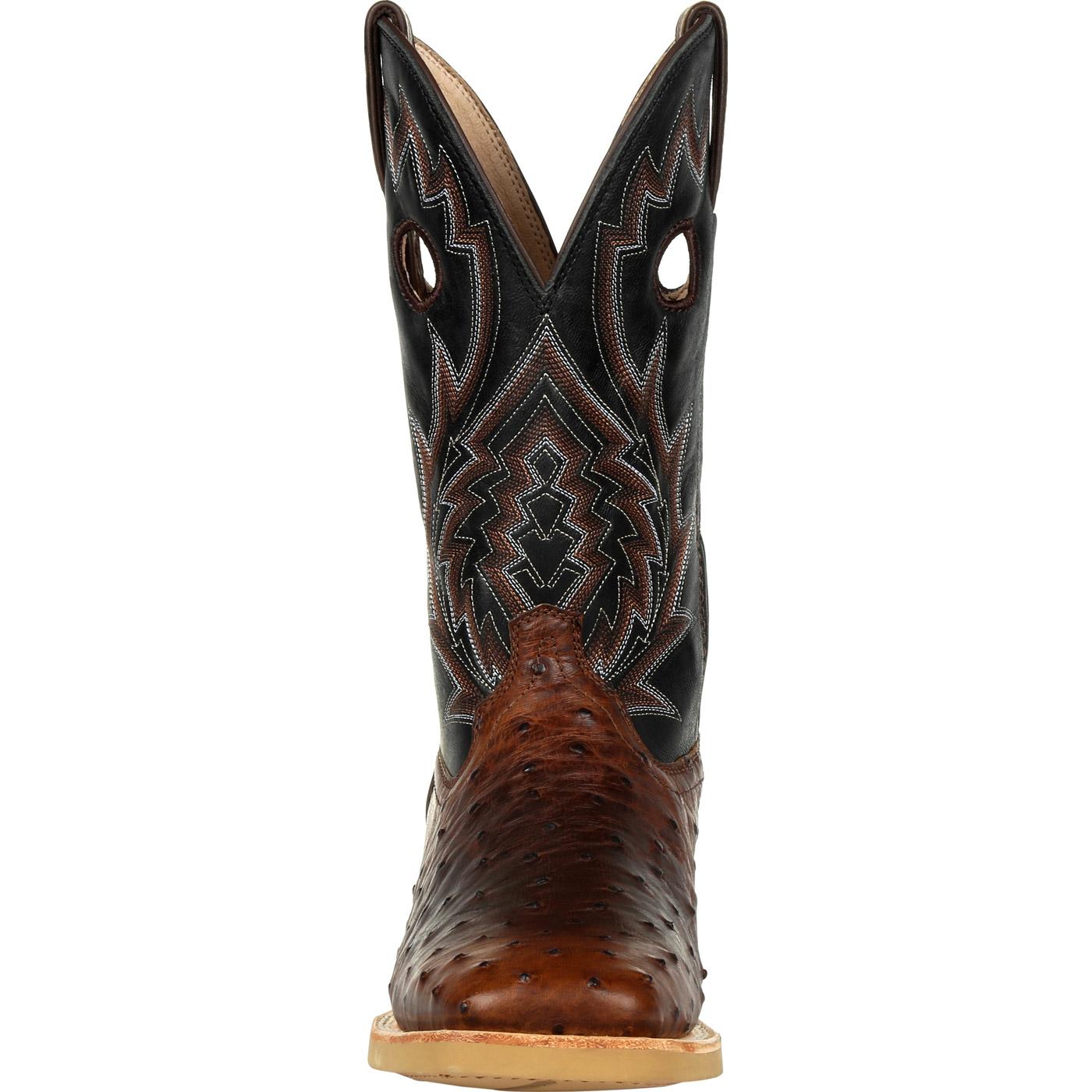 Durango Rebel Pro Oiled Saddle Ostrich Western Boots