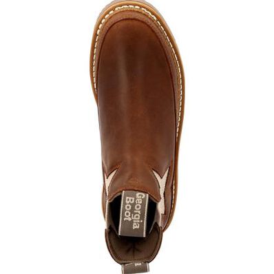 GEORGIA BOOT WOMENS BROWN CHELSEA STAR ROMEO BOOT
