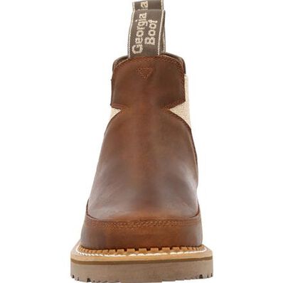 GEORGIA BOOT WOMENS BROWN CHELSEA STAR ROMEO BOOT