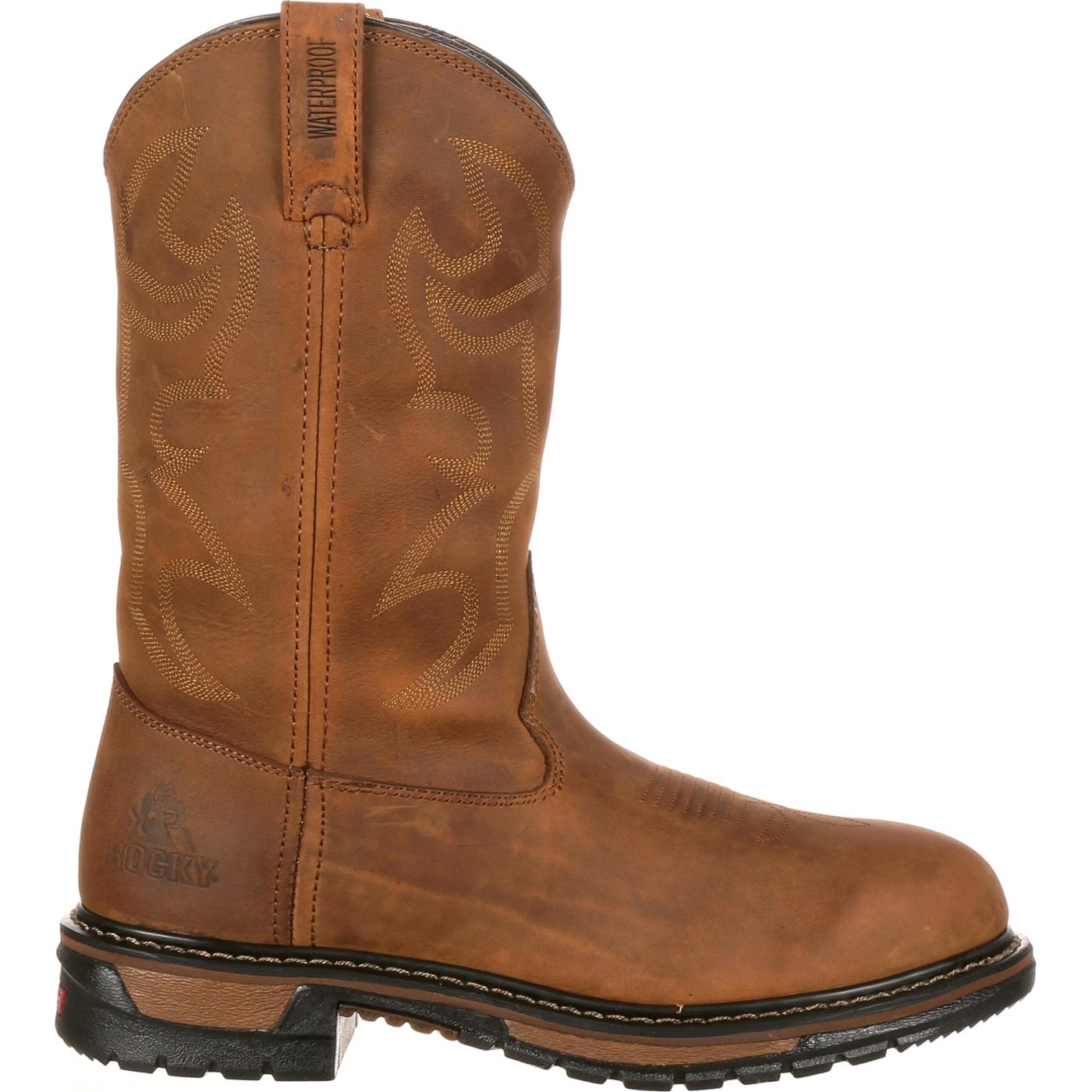 Rocky Original Ride Branson Roper Waterproof Western Boots