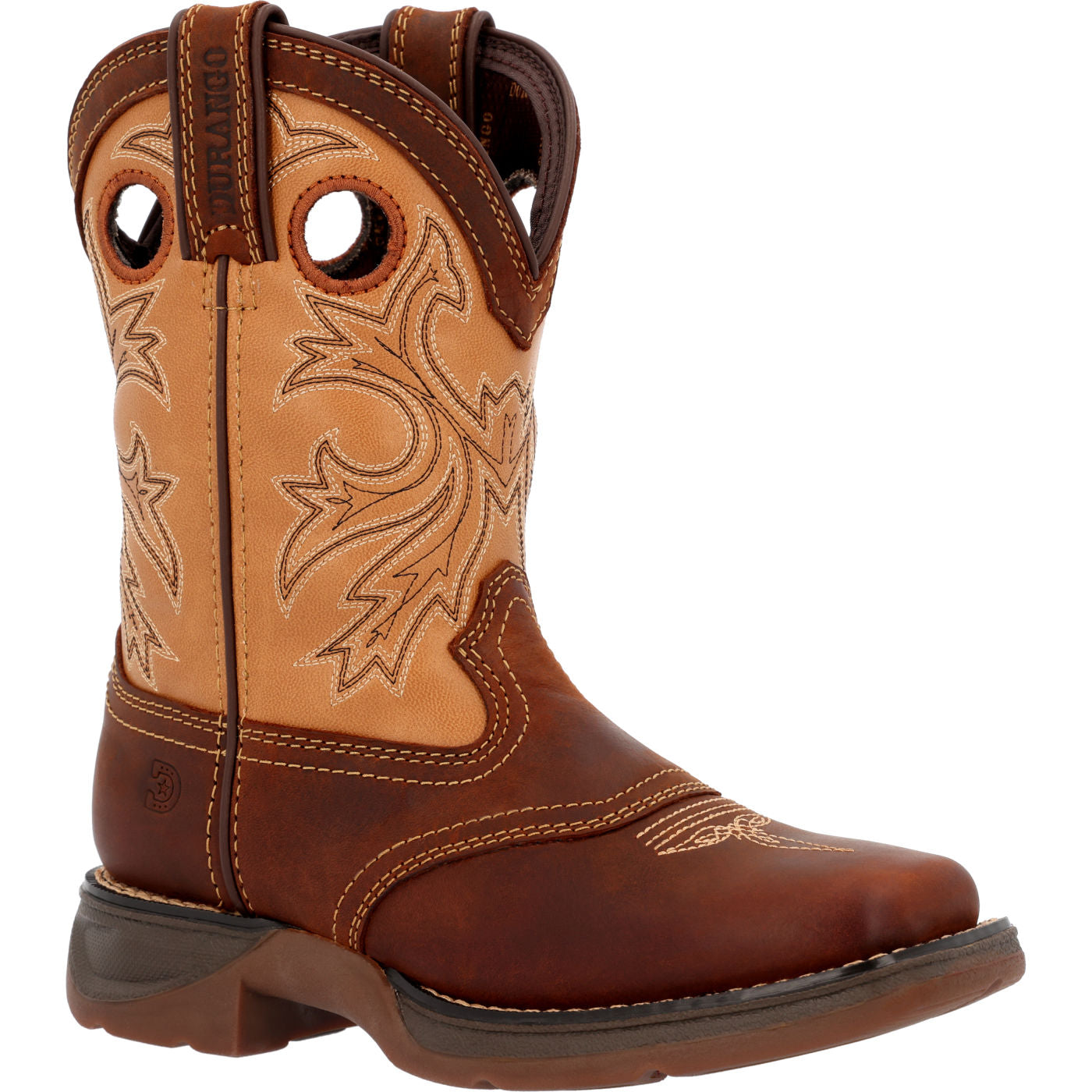 Lil Rebel by Durango Little Kids Brown Tan Western Boot