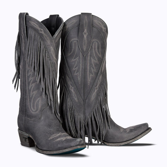 SENITA FALLS / DISTRESSED JET BLACK