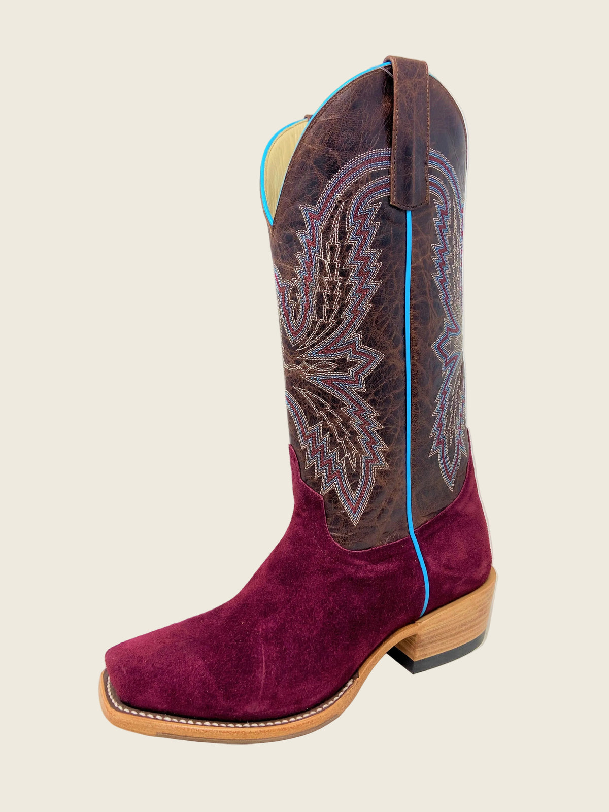 Macie Bean Burgundy Suede